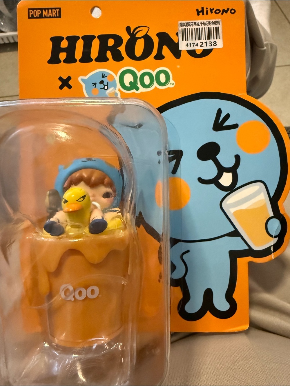 POP MART HIRONO × Qoo Blush With Qoo Figure Asia Exclusive NEW